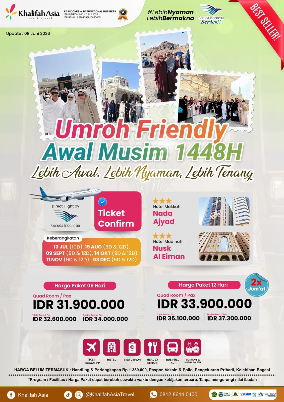 Umroh Super Hemat 19 Aug 09D Friendly
