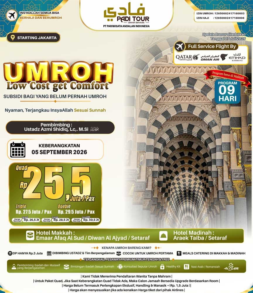 5 September 2026 (Umroh LCC)