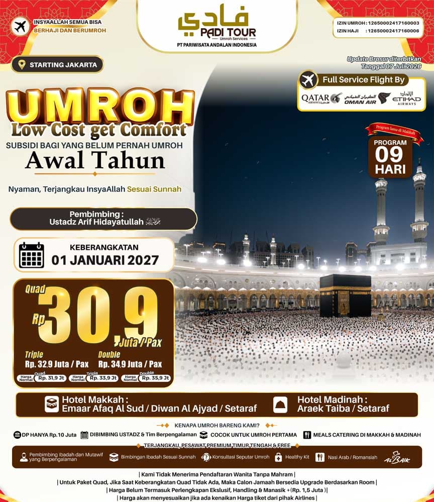 1 Januari 2027 (Umroh LCC)