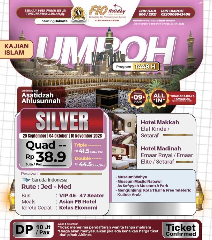 20 September 2026 (Umroh Silver)