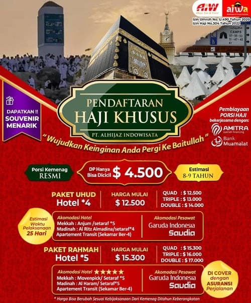 Haji Khusus Kuota Resmi Kemenag