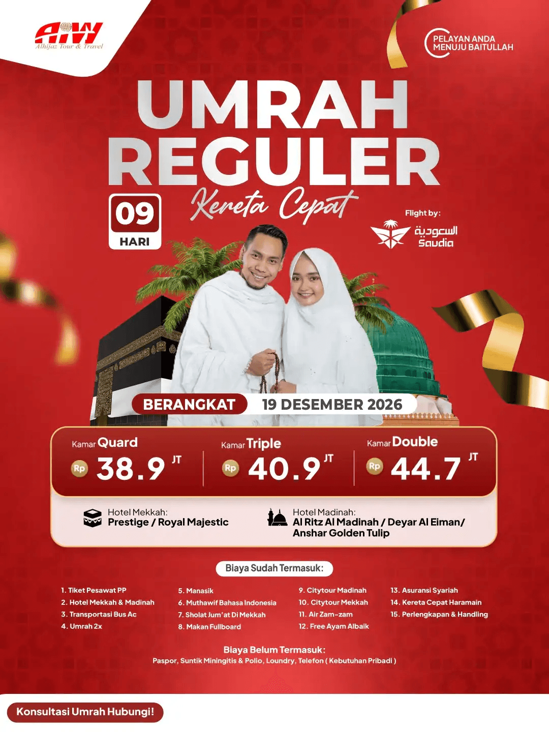 REGULER 9HR (KERETA CEPAT)